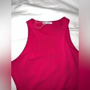 Zara Fuchsia Sleeveless Mini Dress